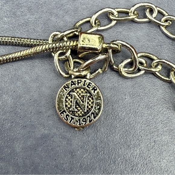 Napier Shimmery Gold Beaded Necklace and Earring Set - Picture 6 of 9